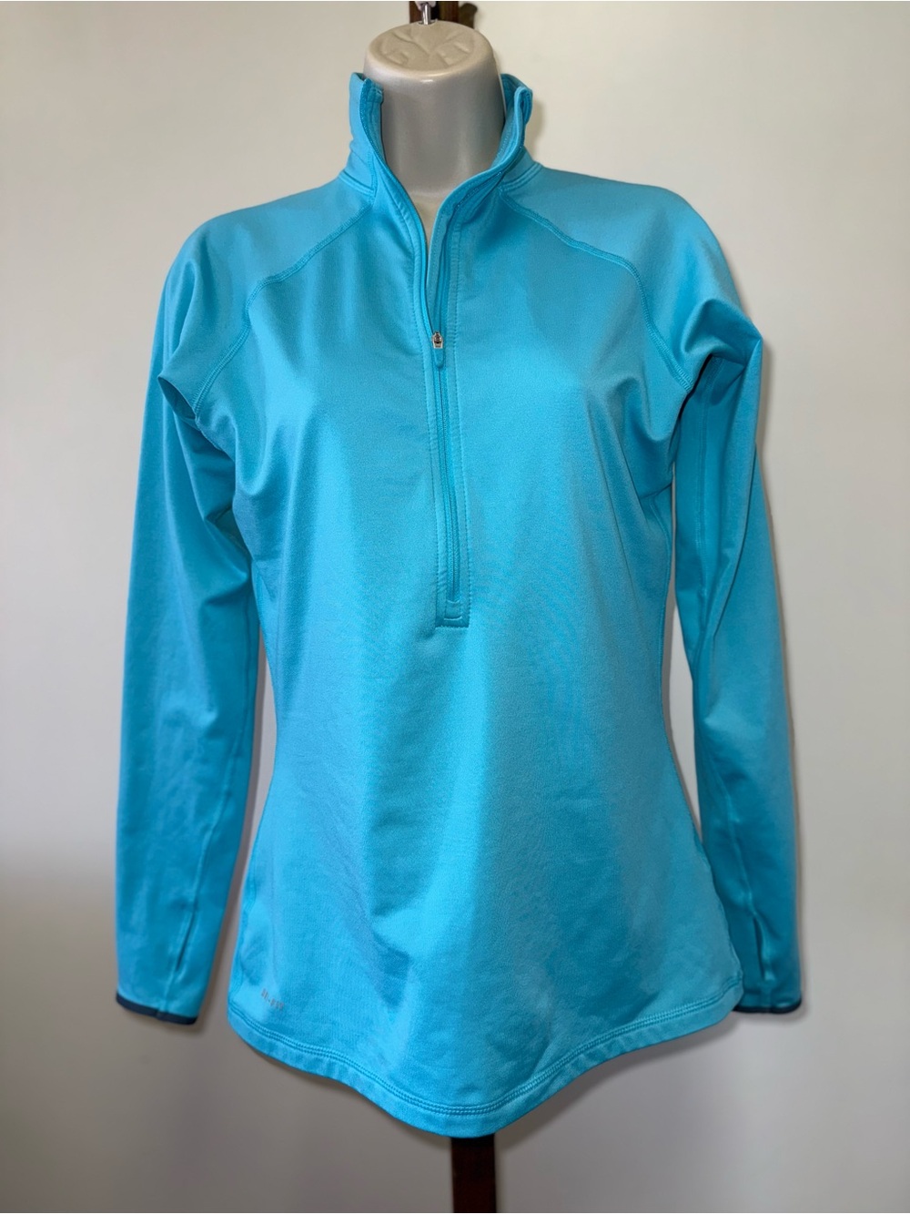 Nike Pro (Medium) Blue 3/4 Zip Up Pullover